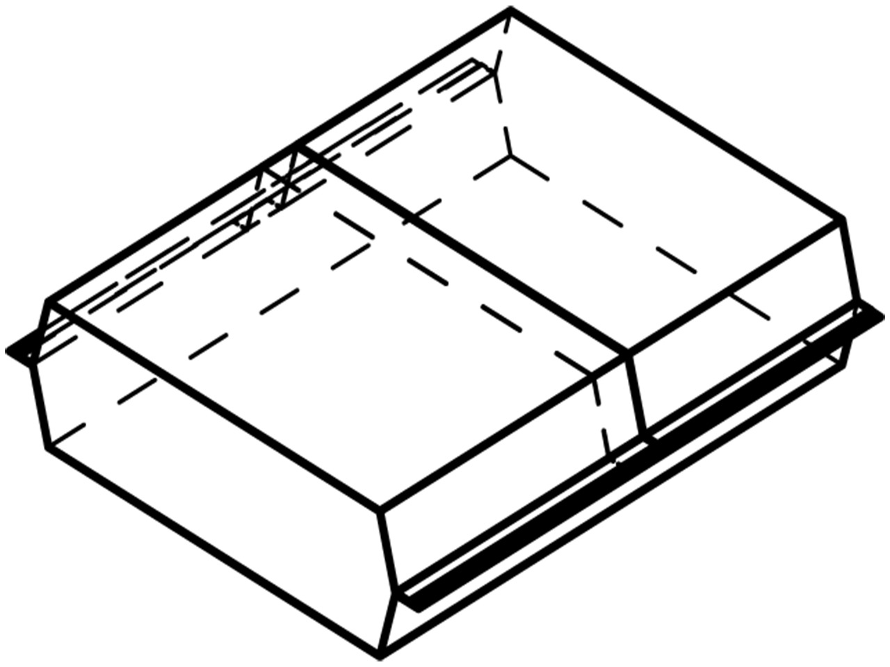 Illustration av pappersförpackning med heltäckande omslag