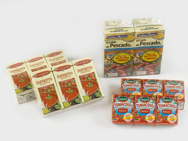Multipack med såser i Tetra Pak, förpackade i film